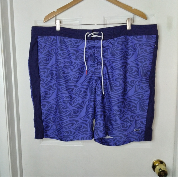 New Vineyard Vines For Target Rough Seas Board Swim Trunks Size XXL - Picture 2 of 10